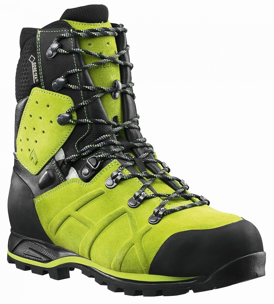 HAIX-Footwear, 603108-Schnittschutzschuhe, hoch, Klasse 2, PROTECTOR ULTRA LIME GREEN, grn