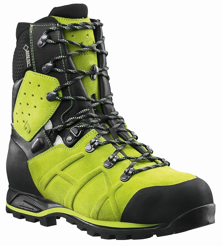 HAIX-Footwear, 603108-Schnittschutzschuhe, hoch, Klasse 2, PROTECTOR ULTRA LIME GREEN, grün
