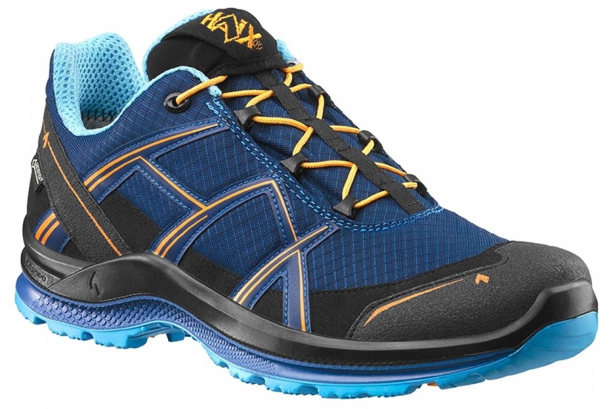 HAIX-Footwear, 330045-Arbeitshalbschuhe, BLACK EAGLE Adventure 2.1 GTX, LOW NAVY/ORANGE, blau/orange