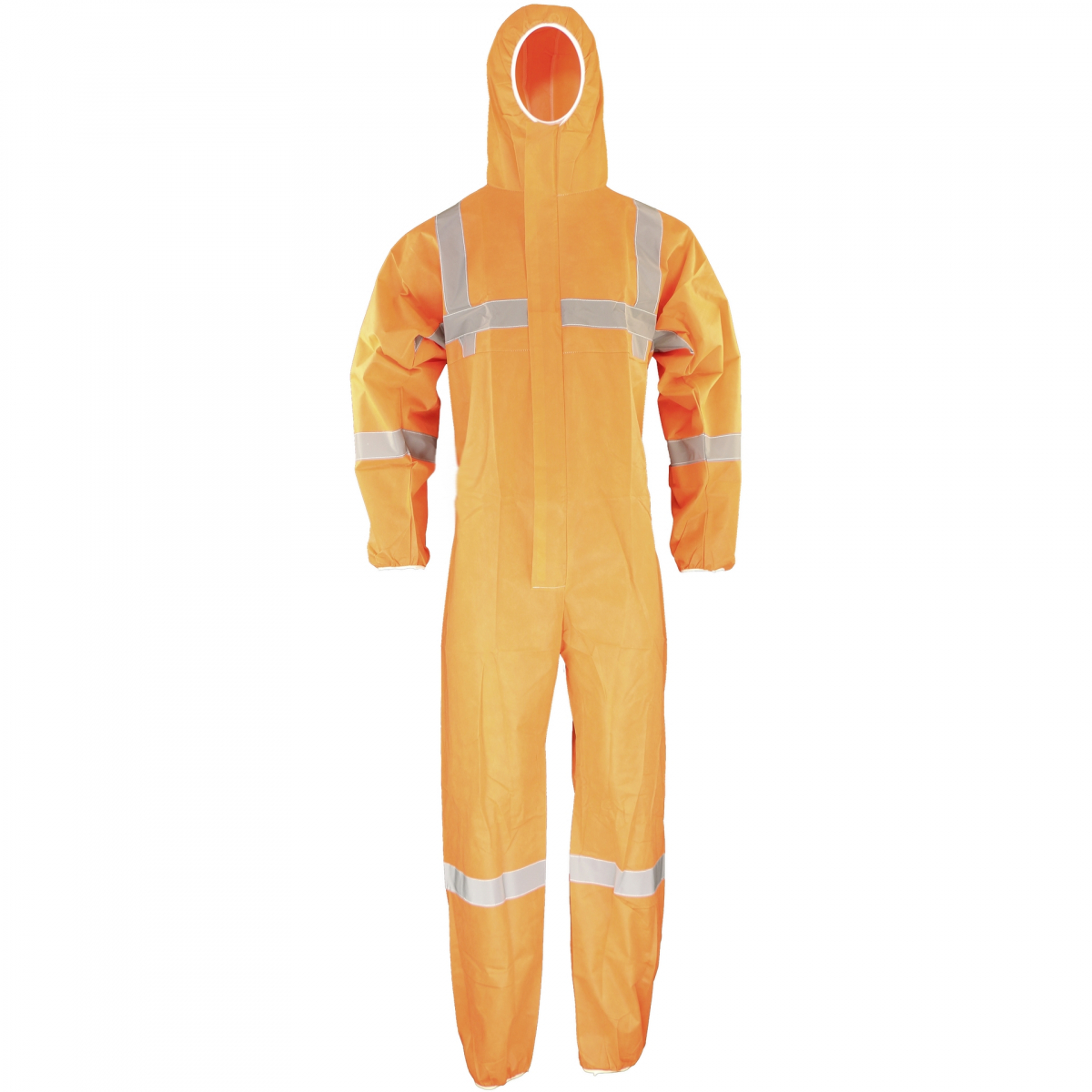 CoverBase Einwegoverall HighVis Schutzoverall Einmal-Schutzanzug, C-5HV, orange, VE = 50 Stk.