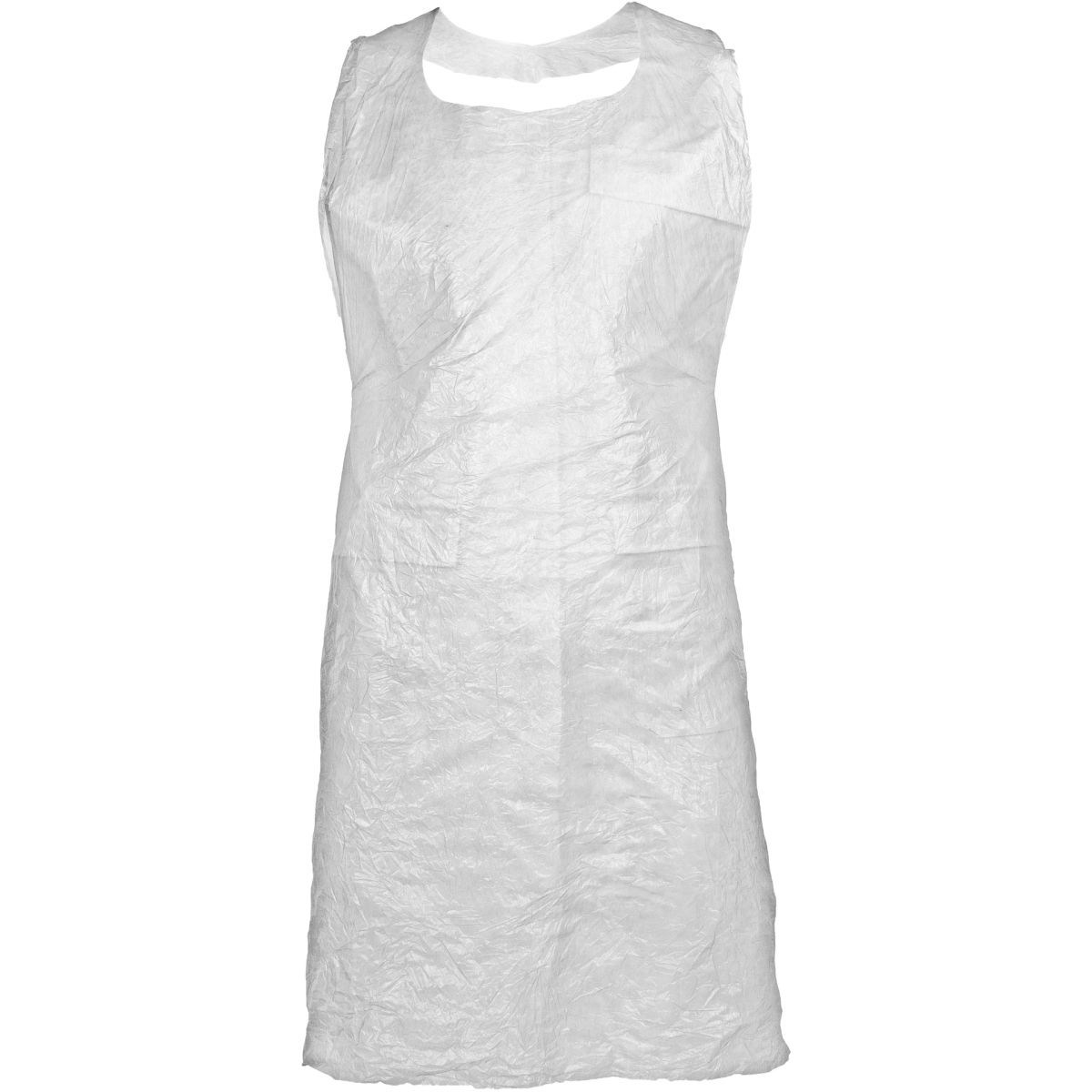 Einweg-Schürze PE-SCH20W, weiss, VE = 10 Pkg. á 100 Stk.