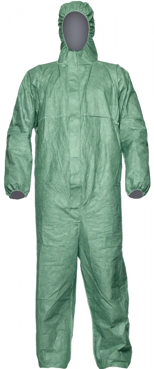 TYVEK 500 XPERT CHF5 Einwegoverall Schutzoverall Einmal-Schutzanzug, TOKG, grün, VE = 25 Stk.