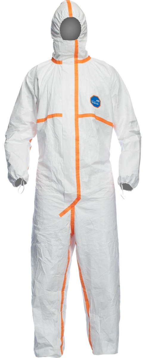 TYVEK 800J 198T Einwegoverall Schutzoverall Einmal-Schutzanzug, TY800J, weiss, VE = 1 Stk.