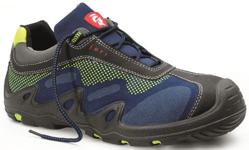 JORI-Footwear, Arbeits-Berufs-Sicherheits-Schuhe, Halbschuhe, HARVEY Low S3, schwarz/blau/gelb