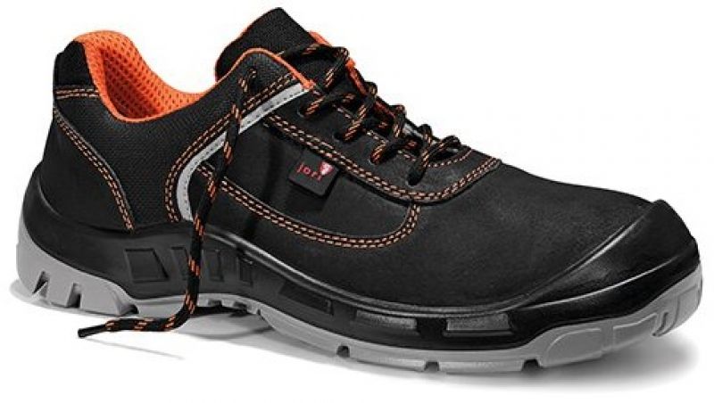 JORI-Footwear, Arbeits-Berufs-Sicherheits-Schuhe, Halbschuhe, jo_COLOUR orange Low S3, schwarz/orange
