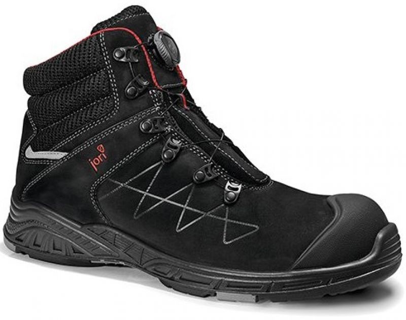 JORI-Footwear, S3-Arbeits-Berufs-Sicherheits-Schuhe, Schnrstiefel, jo_MAX BOA Mid, schwarz