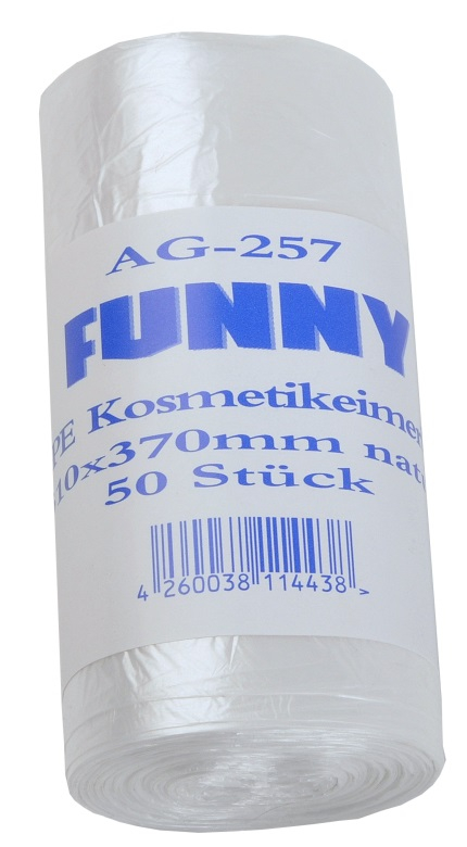 PL-Hygiene, Kosmetikeimerbeutel, HD-PE, 310 x 370mm, Ktn. á 40 x 50 Stück