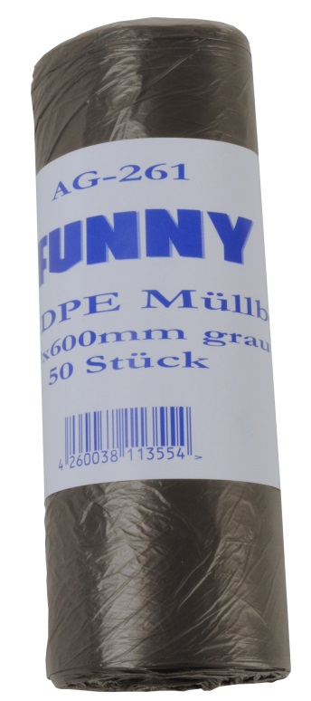PL-Hygiene, Treteimerbeutel, grau, 500 x 600 mm, 30 ltr. Ktn. á 20 x 50 Stück