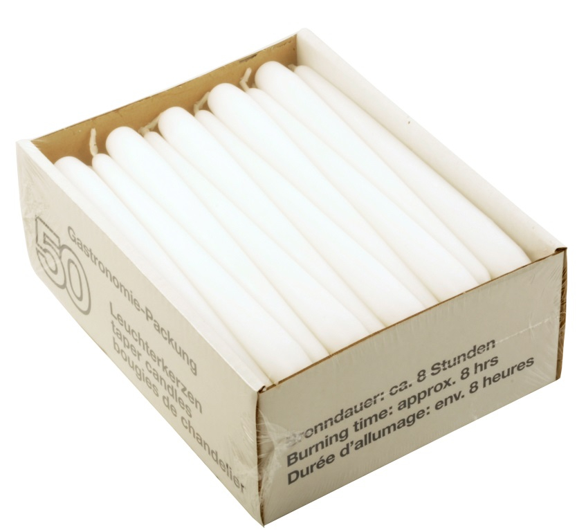 PL-Betriebsbedarf, Leuchterkerzen, 23 cm, 7,5 - 8 Stunden Brenndauer, 200 Stück, dunkelblau