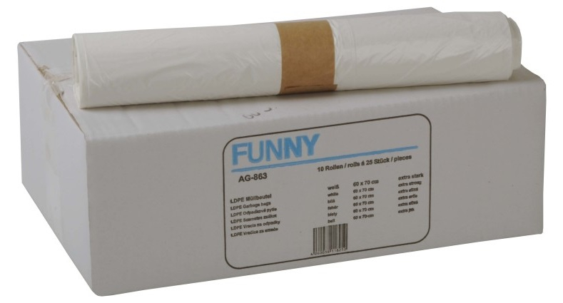 PL-Hygiene, TRETEIMERBEUTEL, 600 x 700 cm, Nr.: AG-863, Ktn. á 250 Stk. (10 Ro. á 25 Stk.)