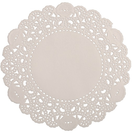 PL-Betriebsbedarf, Tortenspitzen, rund, 14 cm, 20 x 100 Stück, weiß