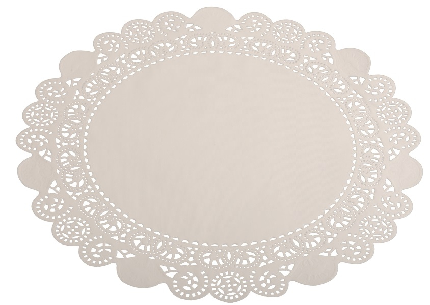 PL-Betriebsbedarf, Tortenspitzen, rund, 30 cm, 10 x 100 Stück, weiß