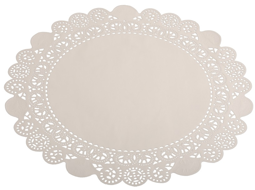 PL-Betriebsbedarf, Tortenspitzen, rund, 36 cm, 10 x 100 Stück, weiß