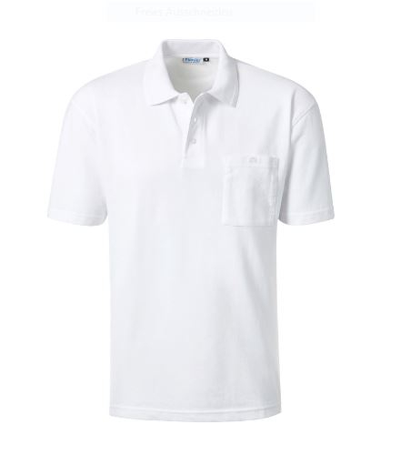 PIONIER-Worker-Shirts, Polo-Pique-Shirt, weiß