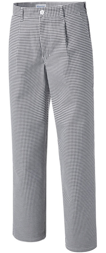 PIONIER-Workwear, Bcker- und Kochhose, ca. 270g/m, schwarz/weiss, pepita