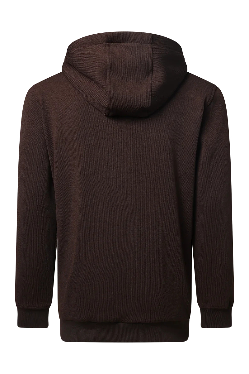 Pionier-Full Zip Hoodie, Coffee Bean