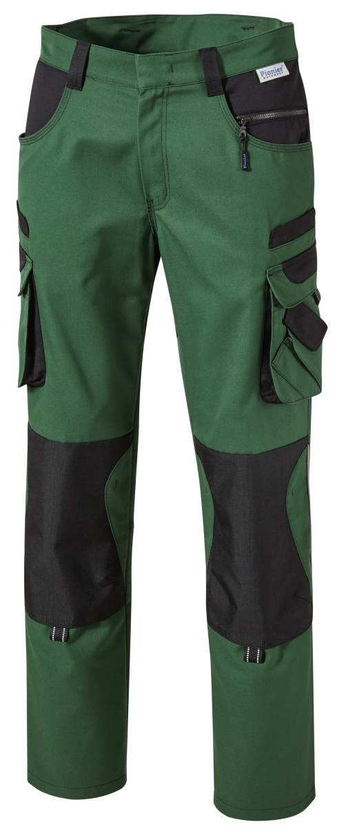 PIONIER-Workwear, Herren-Bundhose, TOOLS PLUS, ca. 285g/m², grün/schwarz