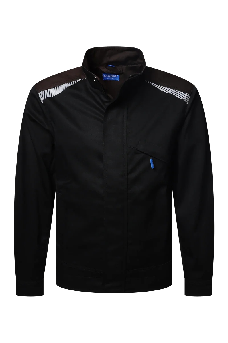 Pionier-PW Essential Bundjacke, Schwarz/Coffee Bean