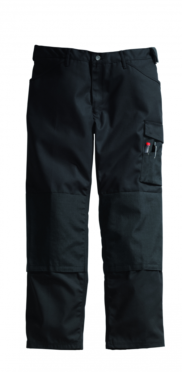 PIONIER-Workwear, Arbeits-Berufs-Bund-Hose, CANVAS CORDURA, ca. 310g/m², schwarz