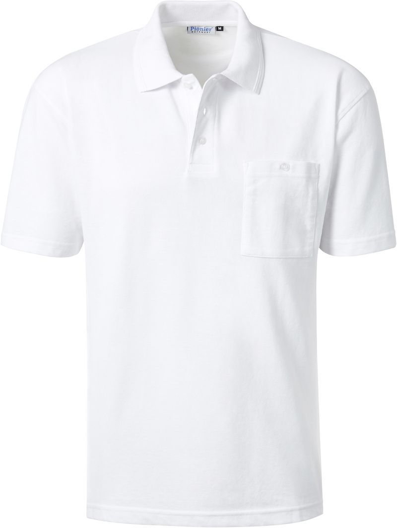 PIONIER-Worker-Shirts, Poloshirt, 1/2 Arm, ca. 185g/m, wei