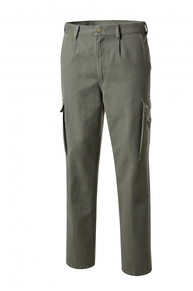 PIONIER-Workwear, Arbeits-Berufs-Bund-Hose, Rips Moleskin, ca. 300g/m², oliv