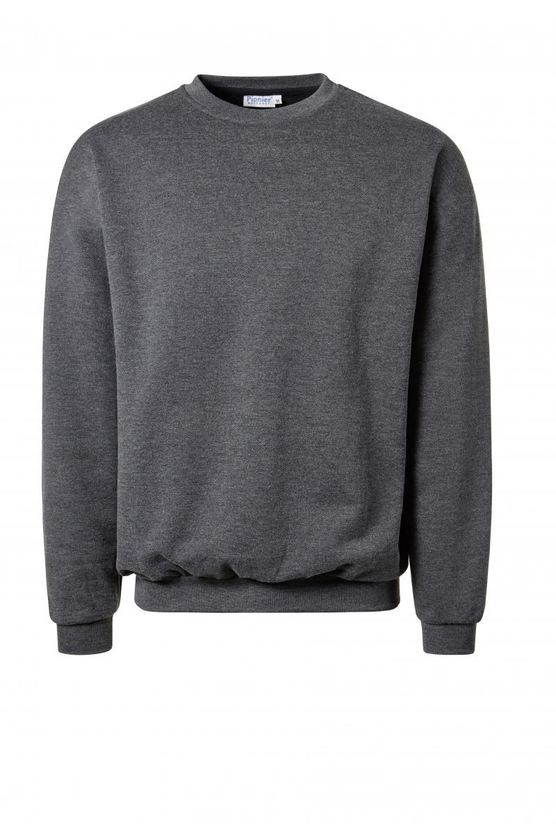 PIONIER-Worker-Shirts, Sweat-Shirt, Rundhals, ca. 280g/m², anthrazit