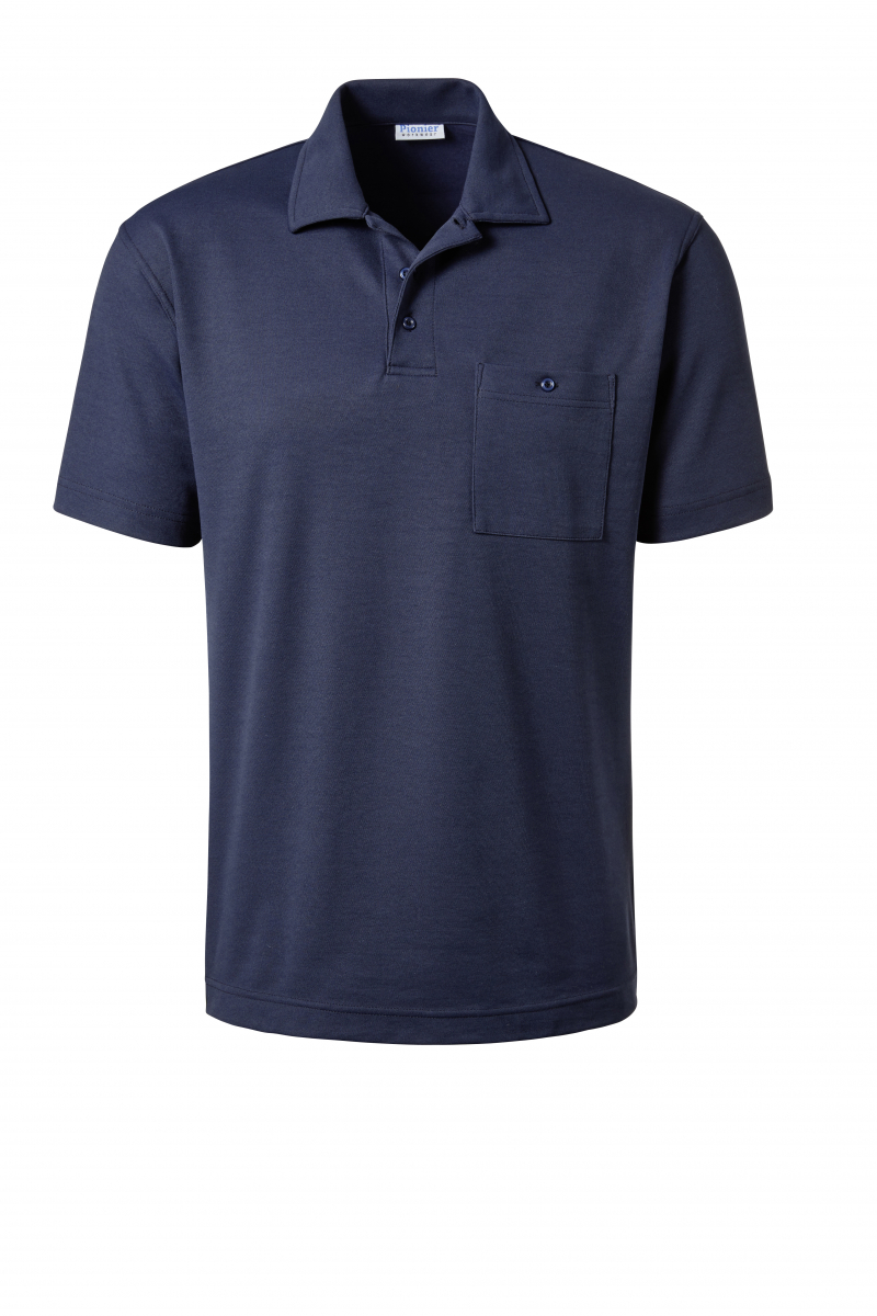 PIONIER-Worker-Shirts, Polo-Shirt, Pique, ca. 185g/m², marine