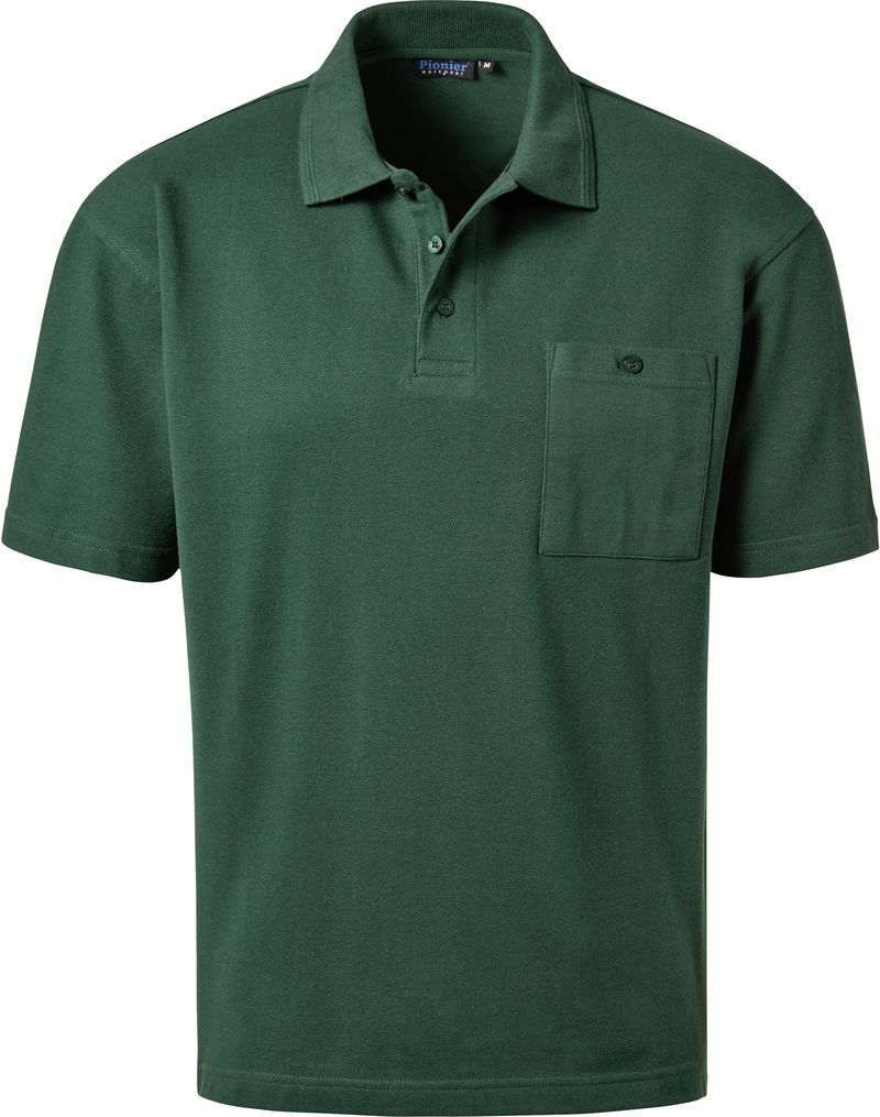 PIONIER-Worker-Shirts, Polo-Shirt, Pique, 1/2 Arm, ca. 185g/m, grn