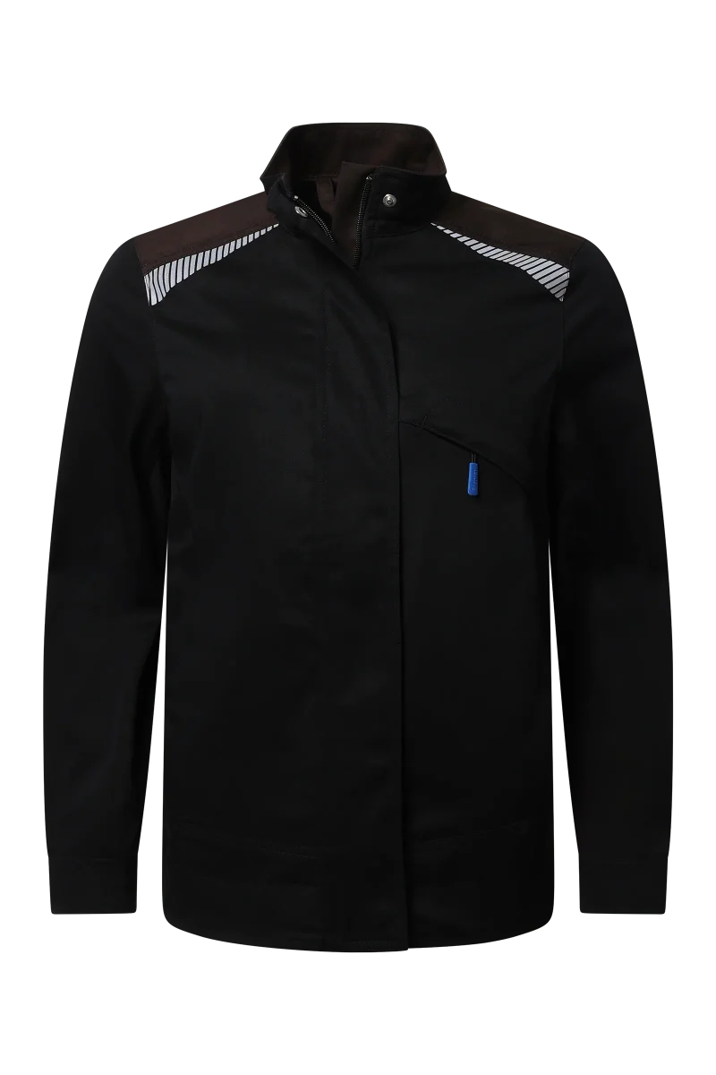 Pionier-PW Essential Bundjacke Damen, Schwarz/Coffee Bean