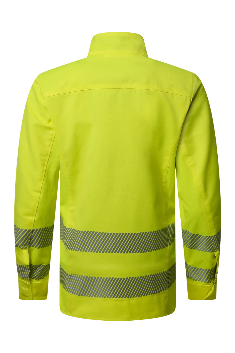 Pionier-PW Hi-Vis 250 Bundjacke Damen, High Visible Yellow/Dress Blues