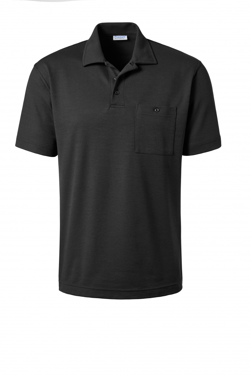 PIONIER-Worker-Shirts, Polo-Shirt, Pique, ca. 185g/m, schwarz