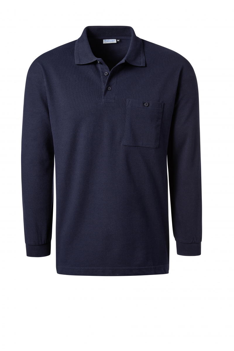 PIONIER-Worker-Shirts, Polo-Shirt, 1/1 Arm, Pique, ca. 185g/m², marine