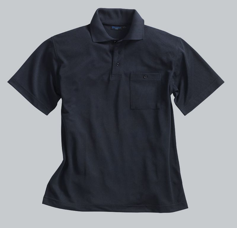 PIONIER-Worker-Shirts, Funktions-Polo-Shirt Natura, ca. 185g/m, schwarz