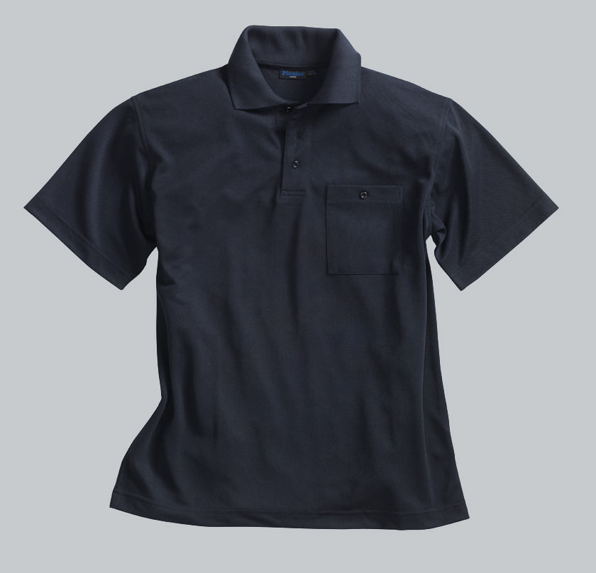 PIONIER-Worker-Shirts, Funktions-Polo-Shirt Natura, ca. 185g/m², schwarz