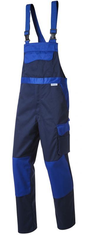 PIONIER-Workwear, Latzhose, marine/kornblau