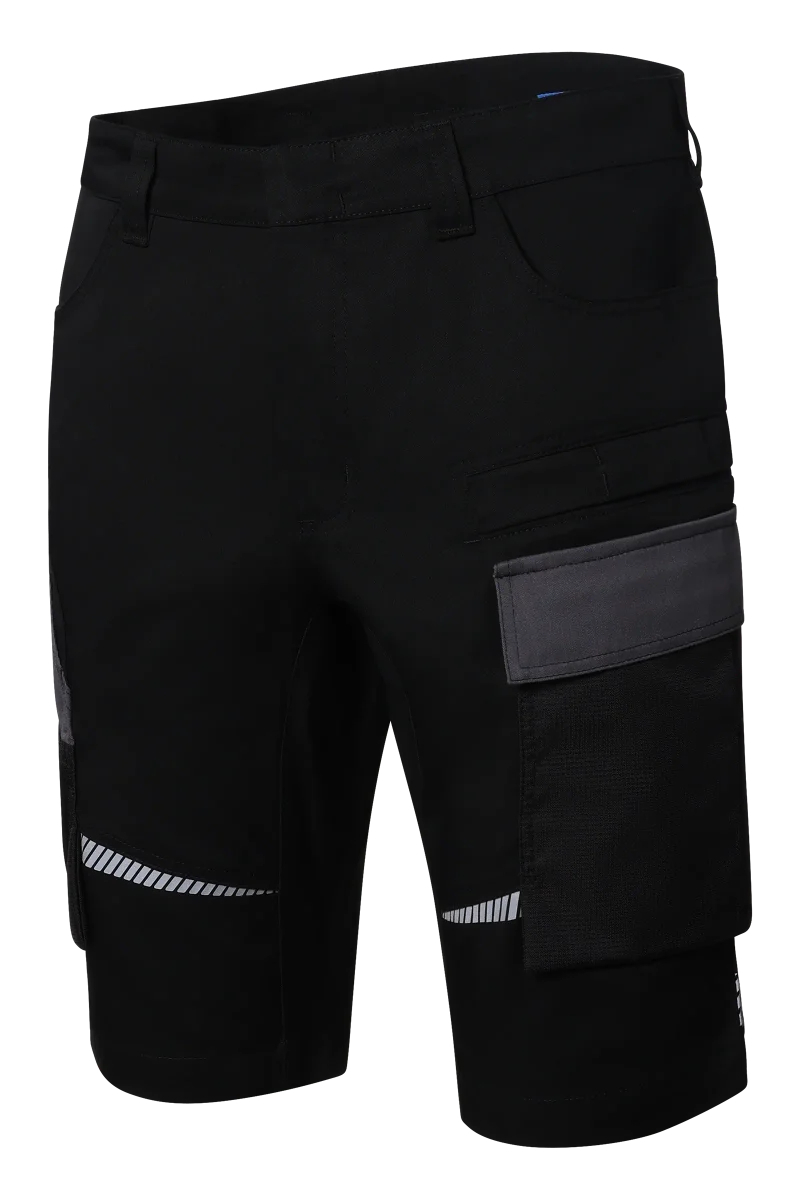 Pionier-PW Essential Bermuda, Schwarz/Dunkelgrau