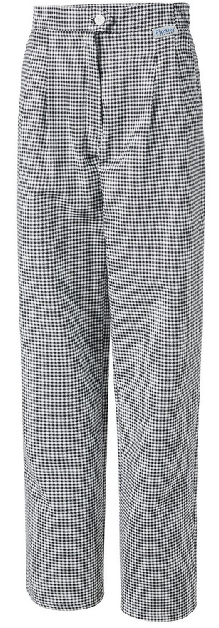 PIONIER-Workwear, Damen-Arbeits-Berufs-Bäcker-Hose, ca. 240g/m², schwarz/weiss, pepita
