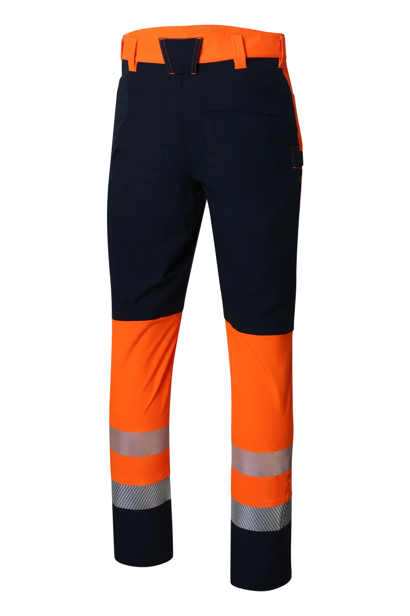 Pionier-PW Hi-Vis Bundhose Damen Sommer, High Visible Orange/Dress Blues