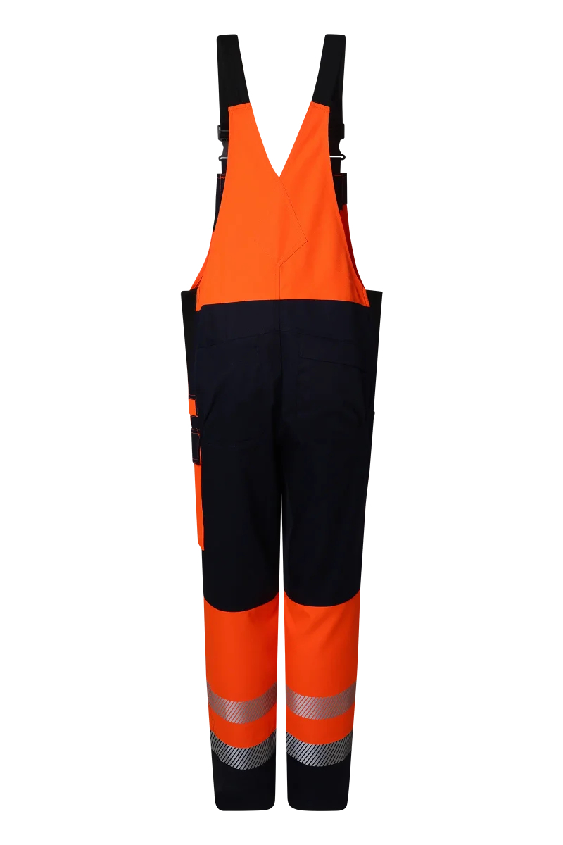 Pionier-PW Hi-Vis 250 Latzhose, High Visible Orange/Dress Blues