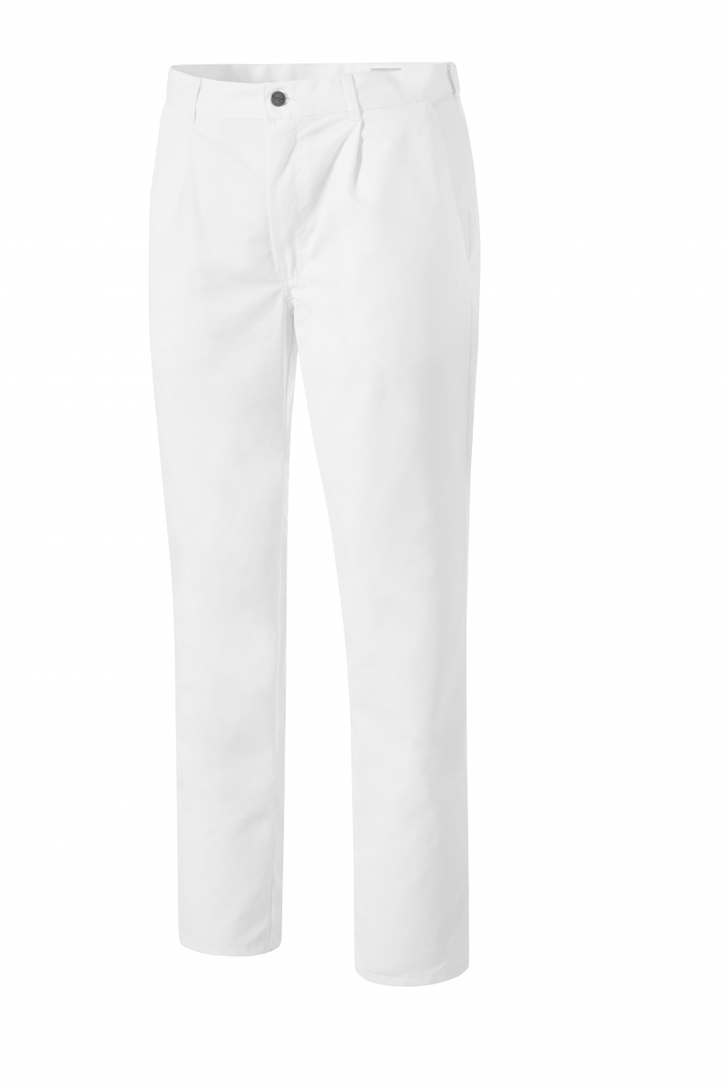 PIONIER-Workwear, Hygiene, Food-Herren-Arbeits-Hose, HACCP-Hygiene-Bekleidung, 240g/m², weiss