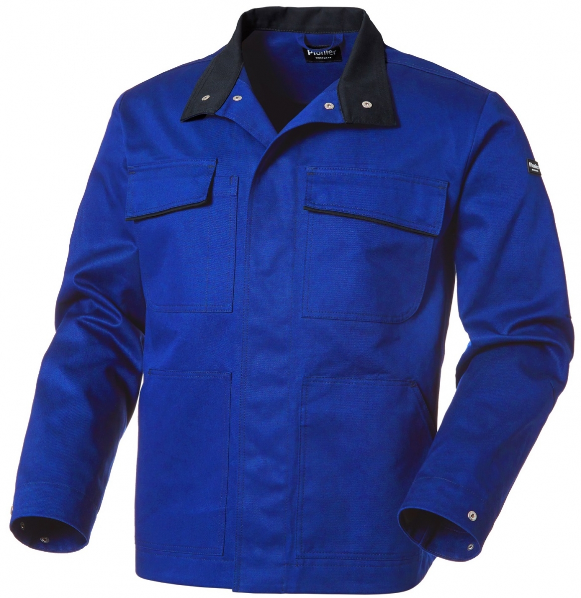 PIONIER-Workwear, Bundjacke, New Cotton Pure, kornblau/schwarz