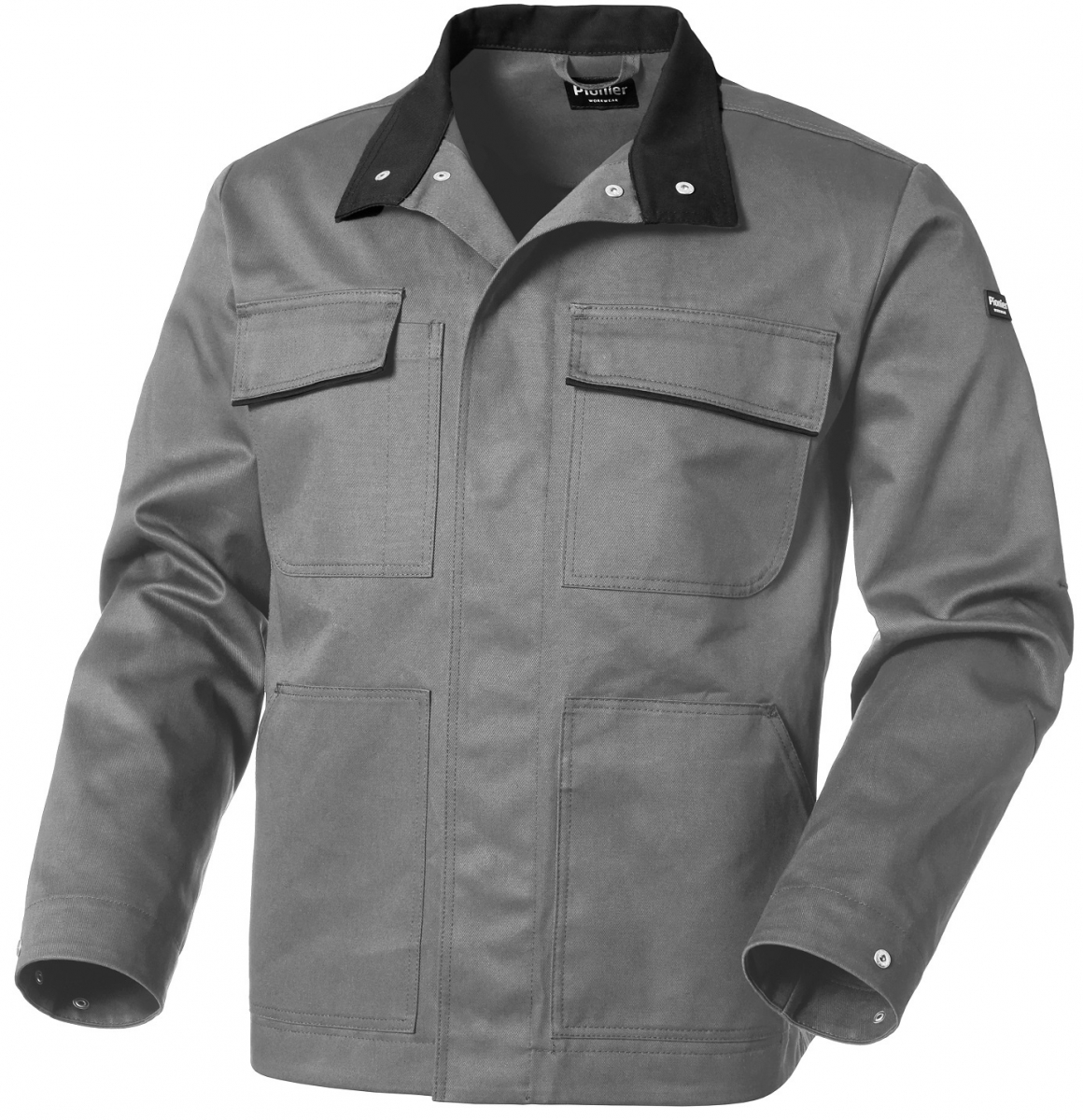 PIONIER-Workwear, Bundjacke, New Cotton Pure, grau/schwarz