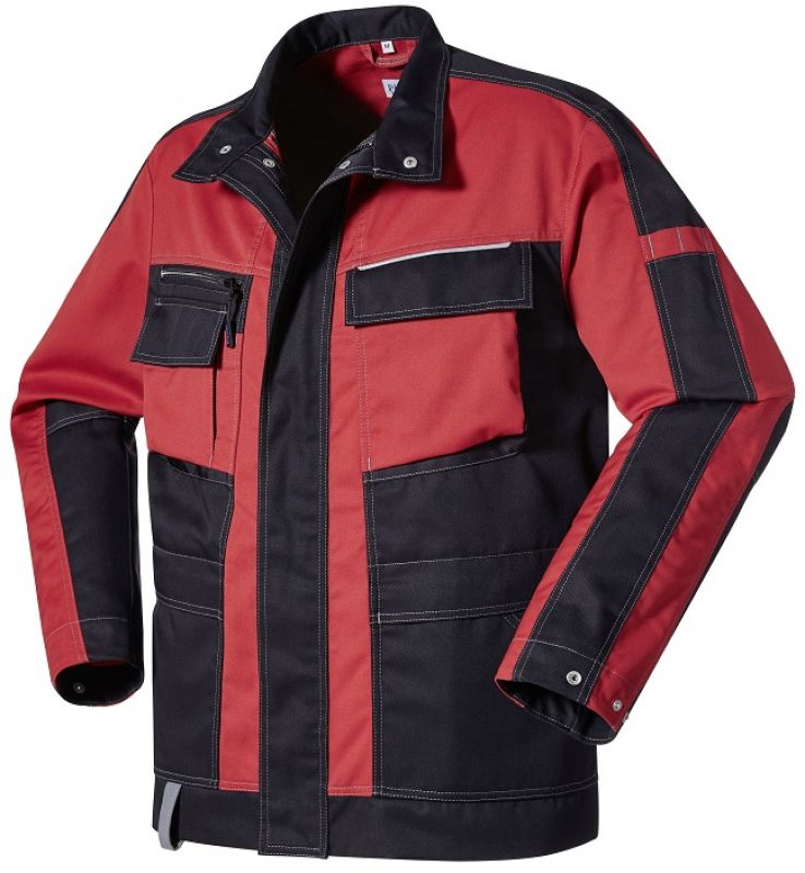 PIONER-Workwear, Bundjacke, ca. 245g/m, schwarz/rot