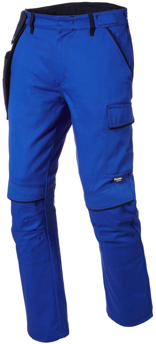 PIONIER-Workwear, Herren-Bundhose, New Cotton Pure, kornblau/schwarz