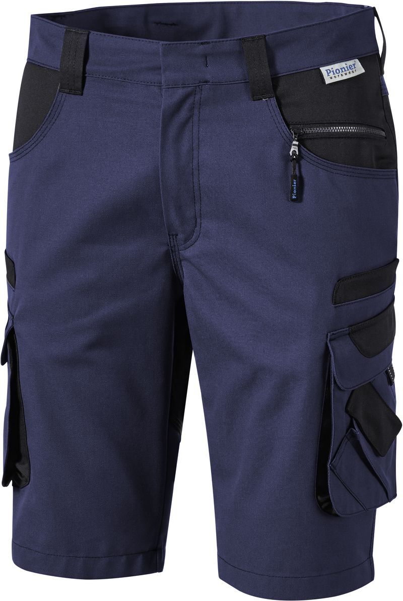 PIONIER-Workwear, Bermuda, Arbeits-Berufs-Shorts, TOOLS, 285g/m, marine/schwarz