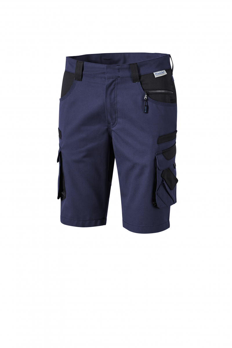 PIONIER-Workwear, Bermuda, Arbeits-Berufs-Shorts, TOOLS, 285g/m², marine/schwarz