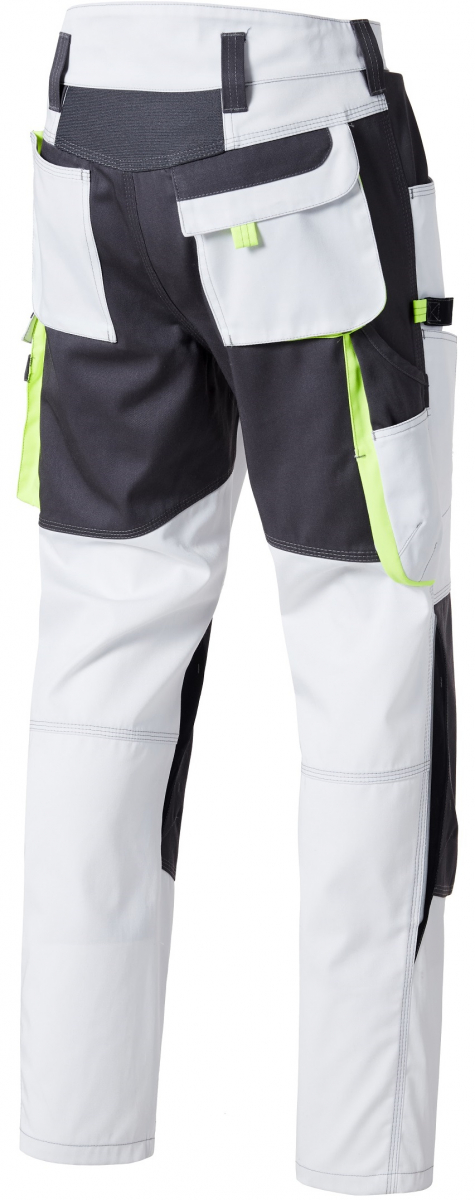 PIONIER-Workwear, Damen-Bundhose, TOOLS 2.0, 285g/m, weiss/grau