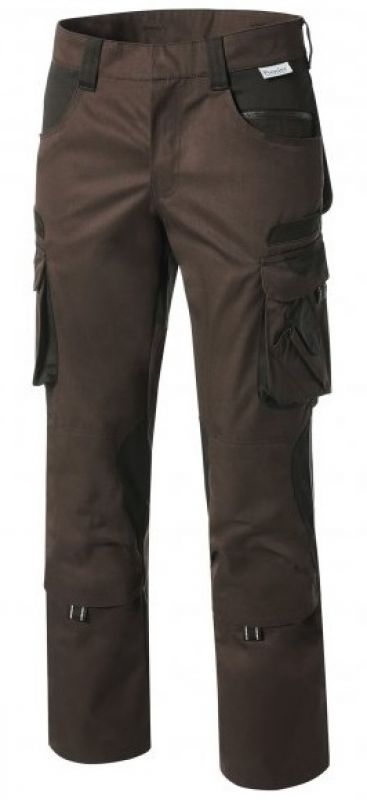 PIONIER-Workwear, Damen-Bundhose, TOOLS, 285g/m, braun/schwarz