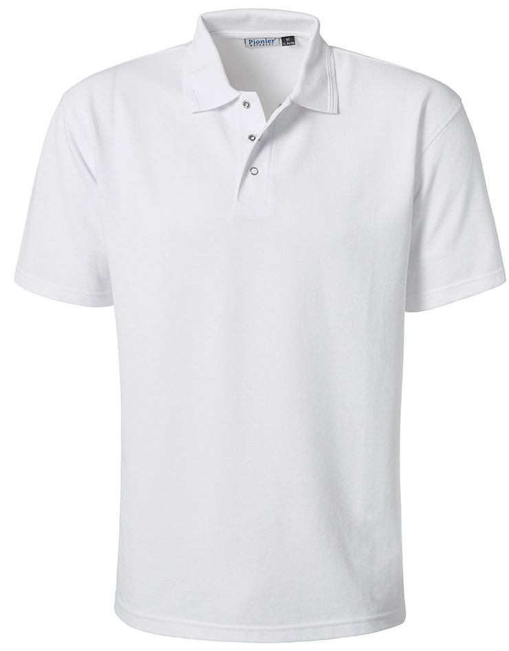 PIONIER-Workwear, HACCP-Poloshirt,1/2 Arm, GASTRO, 185g/m, weiss