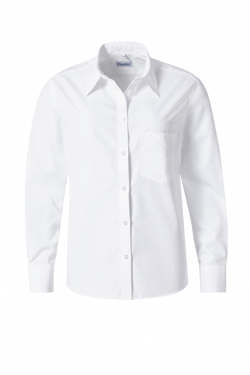 PIONIER-Workwear, Damenbluse, Premium Business Line, 1/1 Arm, weiss